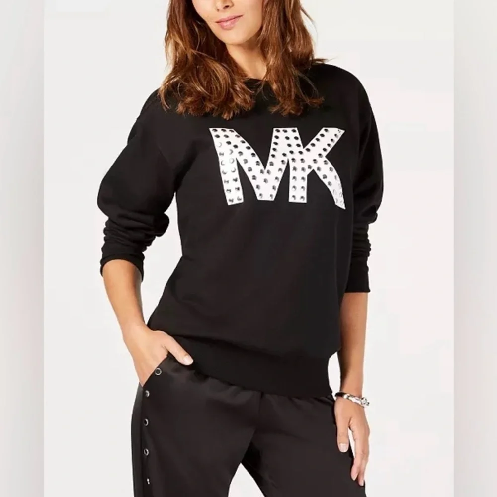 MICHAEL Kors Studded Logo Graphic Sweatshirt - Picture 8 of 9